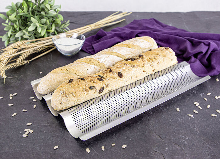 Baguetteblech aus hochwertigem Edelstahl 