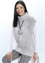 Pullunder in Strickmix HELLGRAU MELIERT