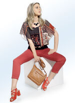 Hose in 7/8-L&auml;nge ZIEGELROT