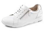 ELENA EDEN, bequeme Damen-Sneaker, Weite G, mit herausnehmbarem Fußbett WEISS-SILBER