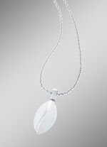 Schicker Anh&auml;nger mit Ankerkette und synth. Zirkonia 