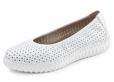 ELENA EDEN, sommerliche Damen-Ballerinas, Weite G, mit herausnehmbarem Fußbett 