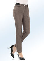 Superbequeme Power-Stretch-Jeans mit spezieller Bundverarbeitung TAUPE