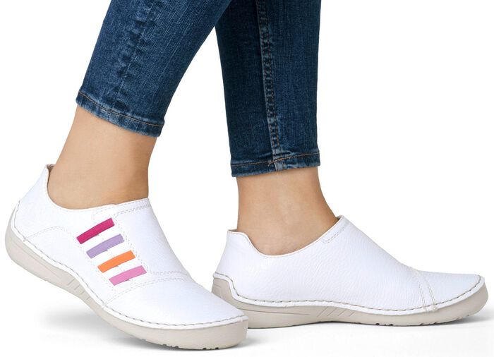 Rieker, klassische Damen-Slipper, mit Gummizug 