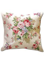 Kissenbezug mit Blumen-Dessin 