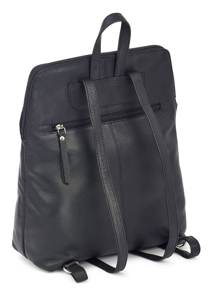 Laurina, Rucksack, Damen, mit zwei verstellbaren Umhängeriemen SCHWARZ