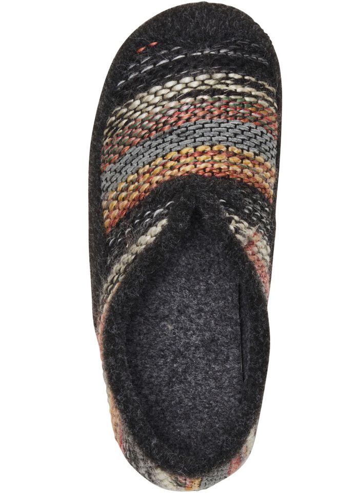 Laurina, bequeme Damen-Hausschuhe, Weite G, mit herausnehmbarem Fu&szlig;bett 