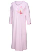 Zweierpack Nachthemden, 3/4-lange &Auml;rmel mit Knopfleiste 