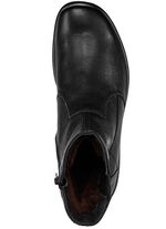 Stiefelette mit echtem Lammfellfutter SCHWARZ