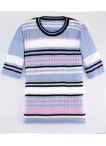 Pulli mit Ringeldessin BLEU-MARINE-MULTICOLOR