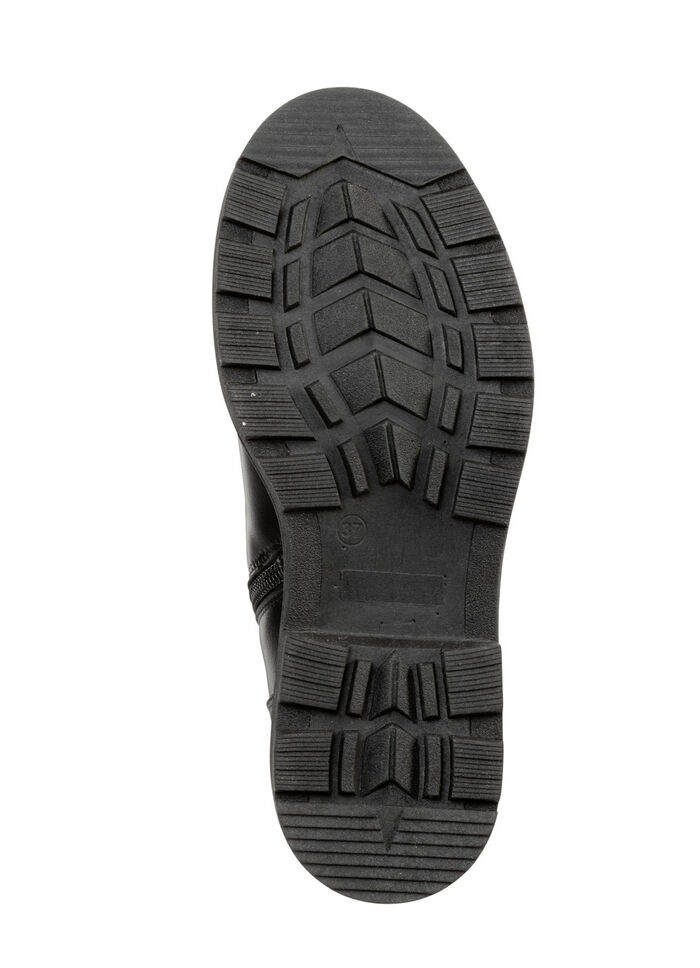 Andrea Conti Stiefelette mit modischen, aufgesetzten T&auml;schchen SCHWARZ