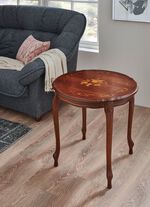 Beistelltische mit Intarsien NUSSBAUM