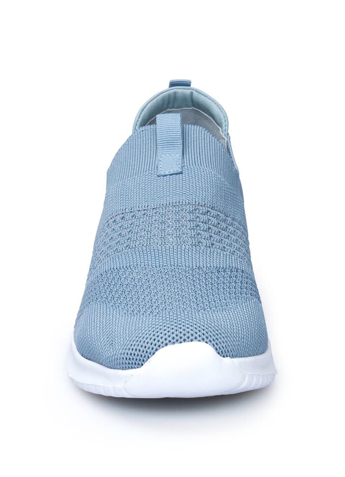 Federleichter Flexi-Damenschuh in Bequemweite G RAUCHBLAU