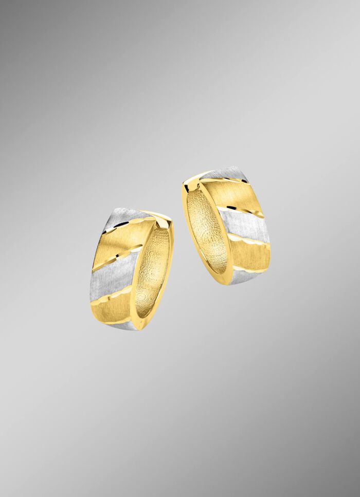 Stilvolle Klappcreolen in edlem Bicolor-Look 