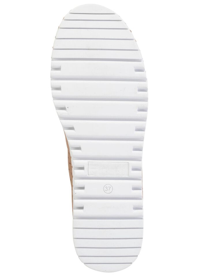 ELENA EDEN, sommerliche Damen-Slipper, Weite H, mit herausnehmbarem Fu&szlig;bett TAUPE