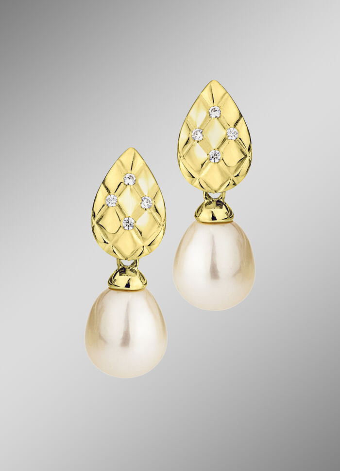 Ohrringe mit S&uuml;&szlig;wasser-Zuchtperlen 