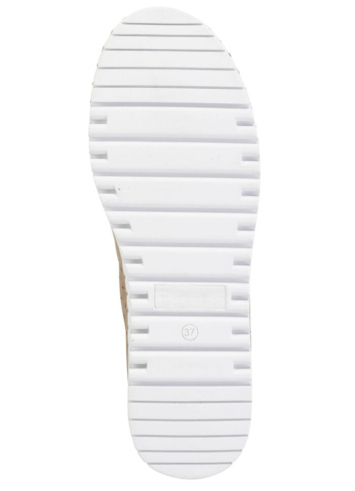 ELENA EDEN, sommerliche Damen-Slipper, Weite H, mit herausnehmbarem Fußbett TAUPE