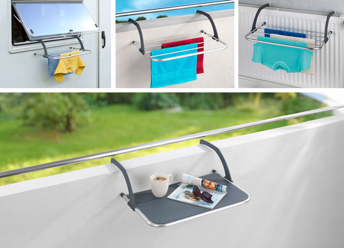 Balkon-Hängetisch 2in1