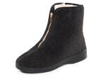 Haus-Stiefel mit praktischem Rei&szlig;verschluss SCHWARZ