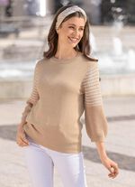 Pullover mit dekorativen &Auml;rmeln 