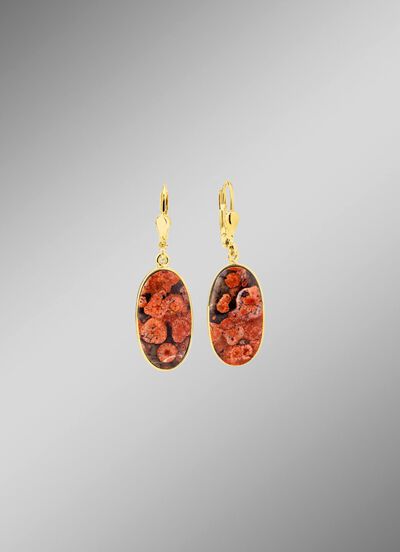 Sch&ouml;ne Unikate: Ohrringe mit Flower Opal 