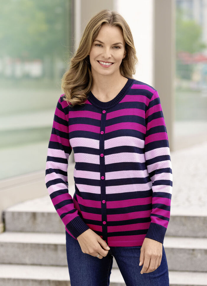 Pullover in Jackenoptik 