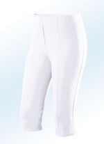 Bermudas mit angeschnittenem Bund WEISS