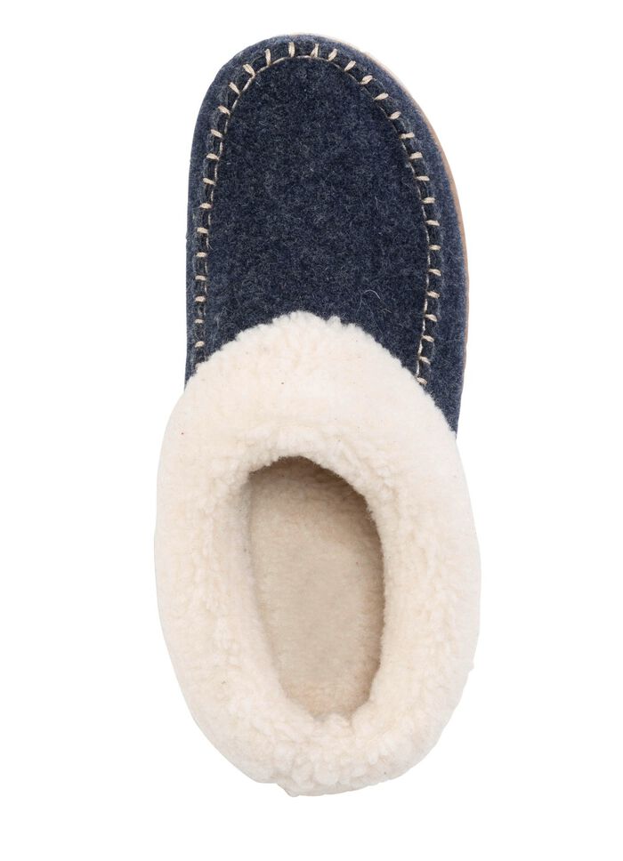 Laurina Hausschuh mit kuscheligem Pl&uuml;schkragen 