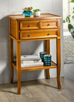 Beistelltisch mit Schubladen und Metallgriffen 