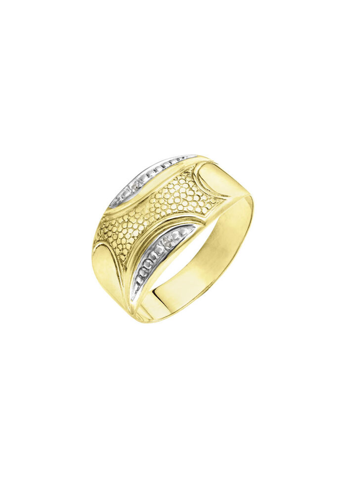Glänzende Eleganz: Damenring mit 2 Diamanten 