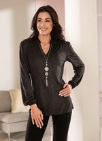 Poloshirt mit Kr&auml;uselung im Schulterbereich 