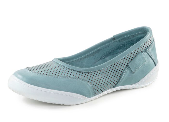 ELENA EDEN Sipper mit luftiger Perforation BLEU