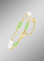 Schmuckset, 3-teilig, aus Messing mit Kristallsteinen 