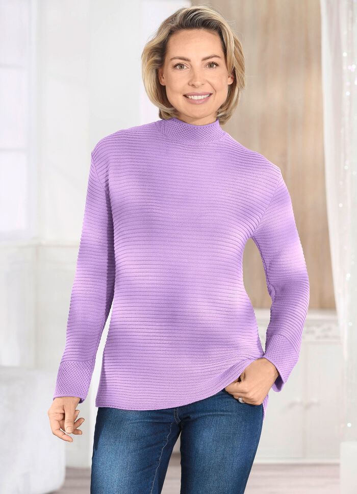 Pullover in Strukturmix 