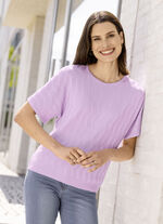 Pullover mit Wellenstruktur FLIEDER