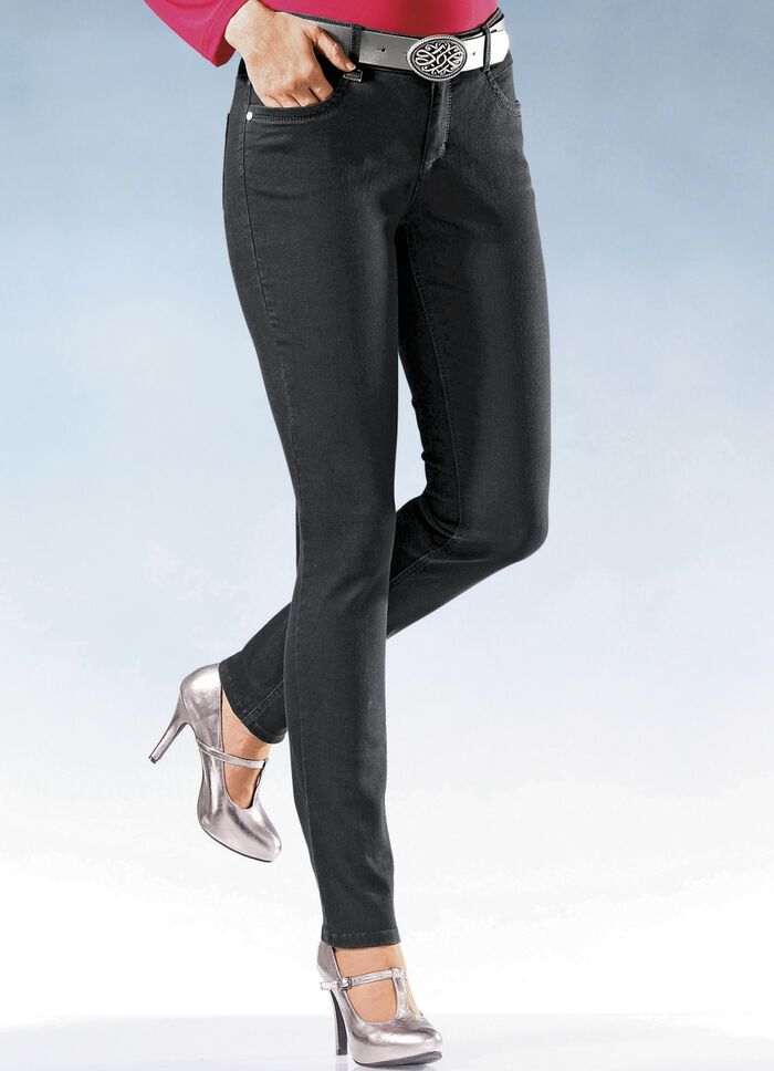 Magic-Jeans in 11 Farben SCHWARZ