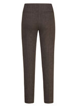 Hose mit Reißverschluss-Taschen COGNAC MELIERT