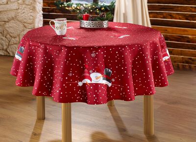 Zauberhafte Tisch- und Raumdekoration mit Schneemann-Motiven 