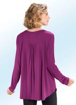 Shirt-Tunika mit rundem Halsausschnitt 