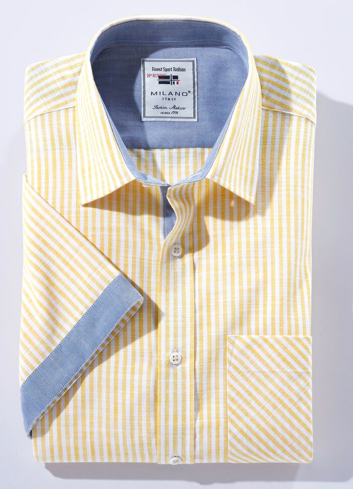 Gestreiftes "Milano Italy"-Hemd in 4 Farben 