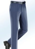 "Klaus Modelle"-Dehnbundhose mit Gürtel in 4 Farben RAUCHBLAU MELIERT