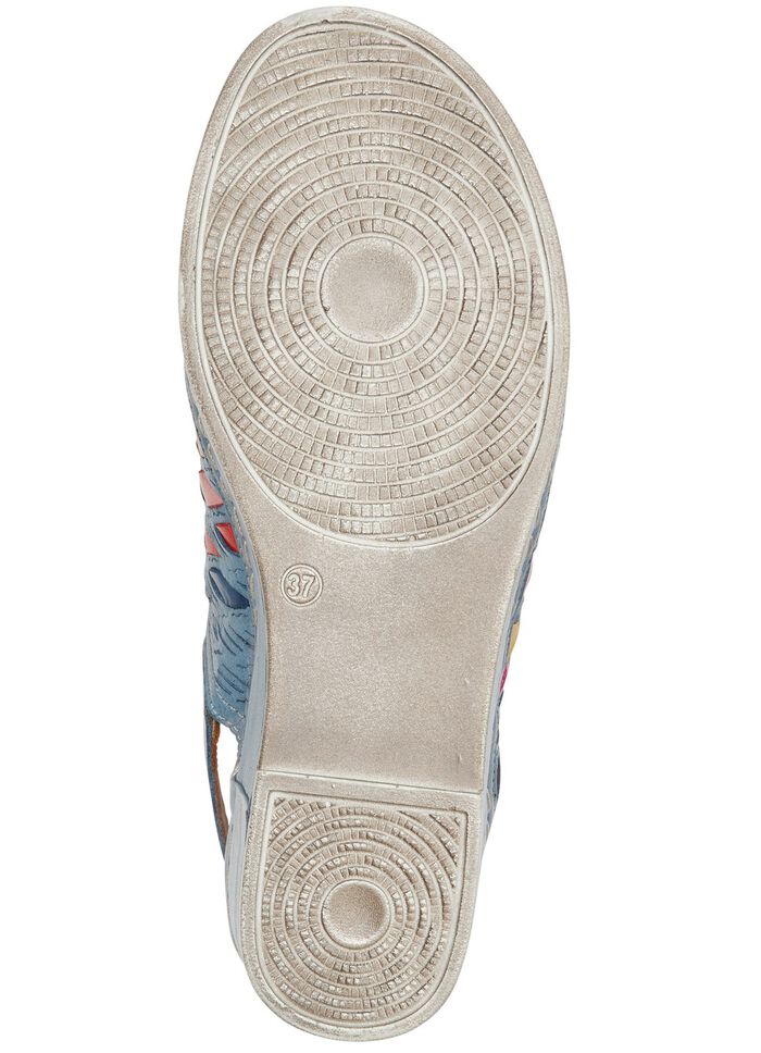 Gemini Sandalette mit raffinierten, bunten Flechtdurchz&uuml;gen JEANS