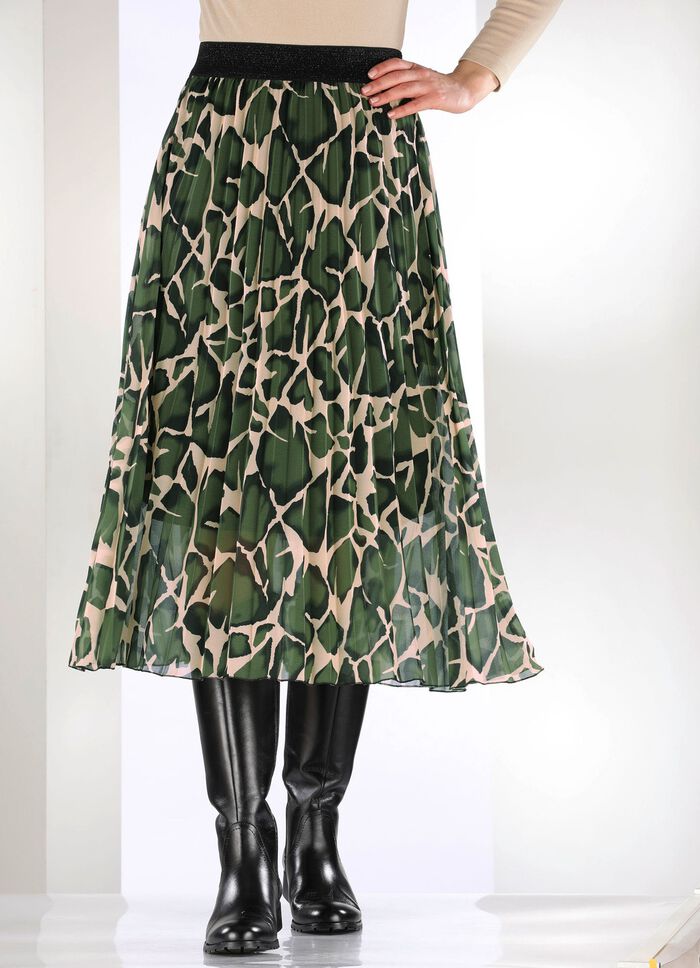 Rock mit Sonnenplissee-Falten 