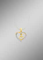 Schöner Herz-Anhänger mit 32 Brillanten 