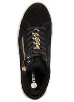 Remonte Bootie mit funkelnder Zierkette an der Schn&uuml;rung 