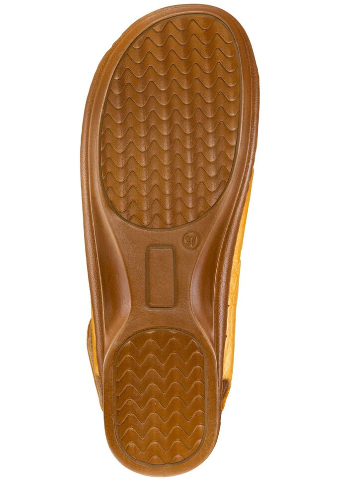 Gemini Sandale mit Klettspange SENFGELB