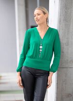 Shirt-Tunika mit V-Ausschnitt 