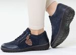 ELENA EDEN, bequeme Damen-Schn&uuml;rschuhe, Weite G, mit herausnehmbarem Fu&szlig;bett MARINE