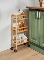 Haushalts-Rollwagen aus Bambus 