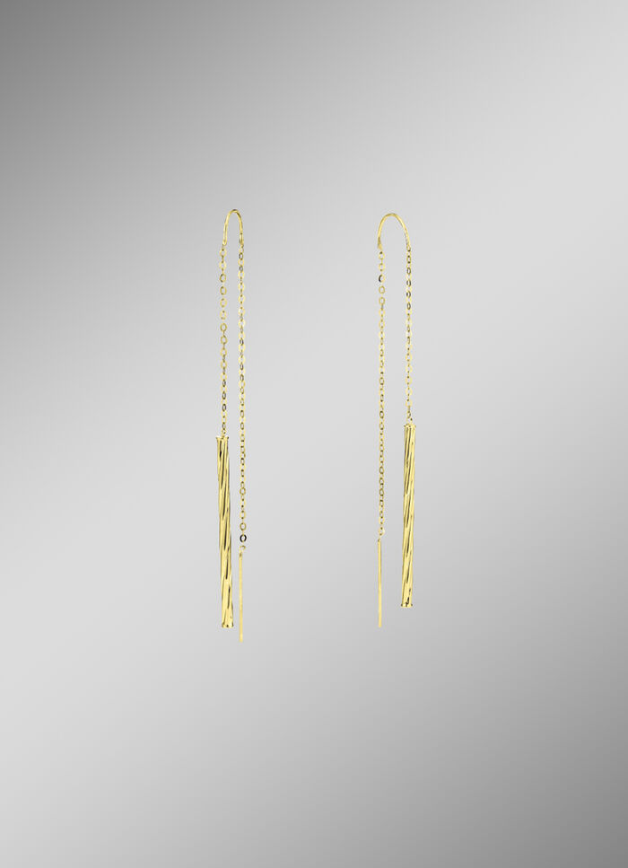 Ankerkettchen-Ohrringe Durchzieher 